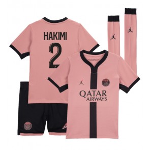 Paris Saint-Germain Achraf Hakimi #2 Dětské Alternativní dres komplet 2024-25 Krátký Rukáv (+ trenýrky)